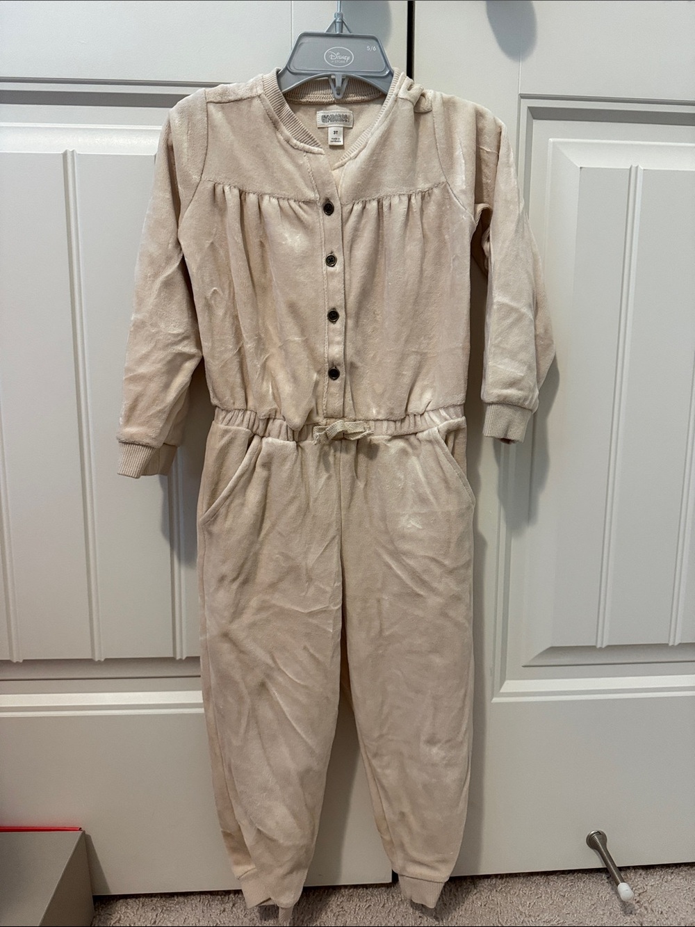 Gymboree Cream Velour Girls' Romper Jumpsuit
